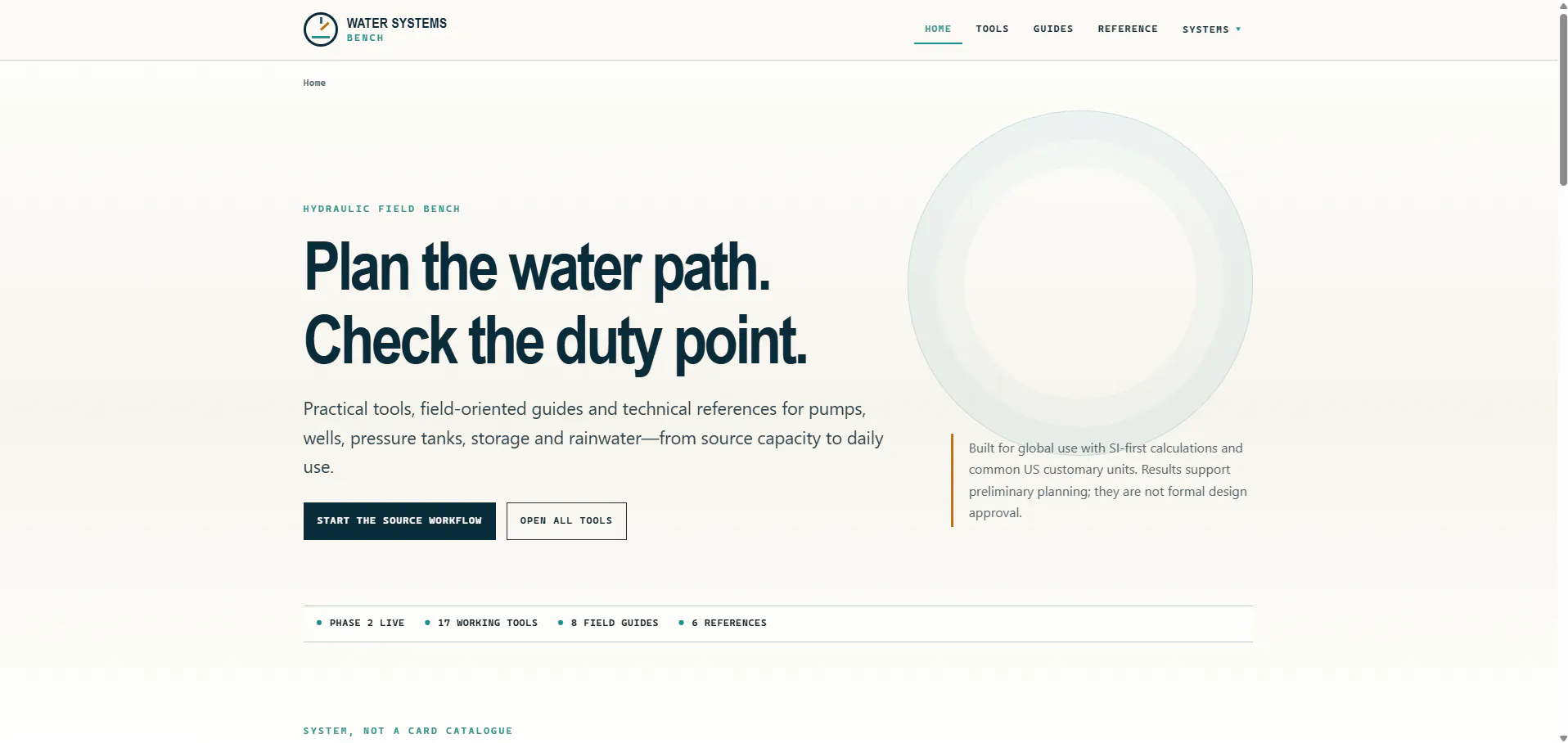 Water Systems Bench gallery image