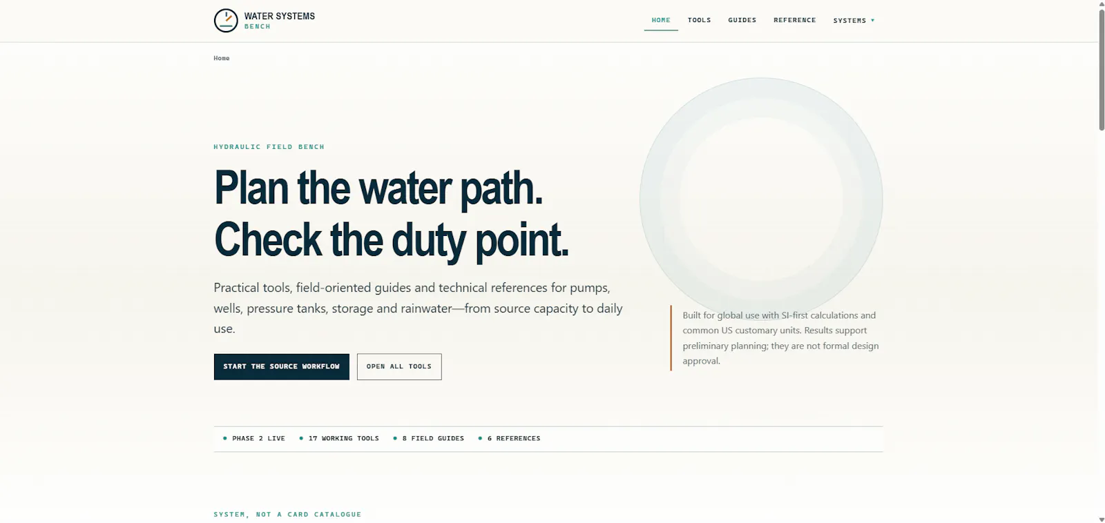 Water Systems Bench screenshot 2