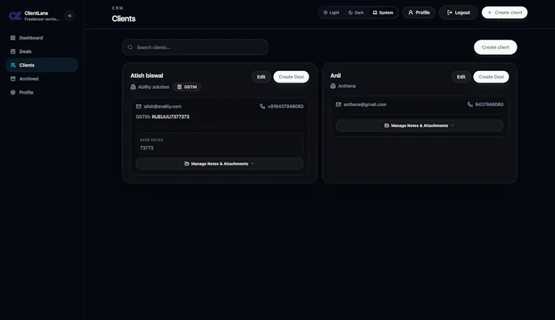 ClientLane screenshot 4