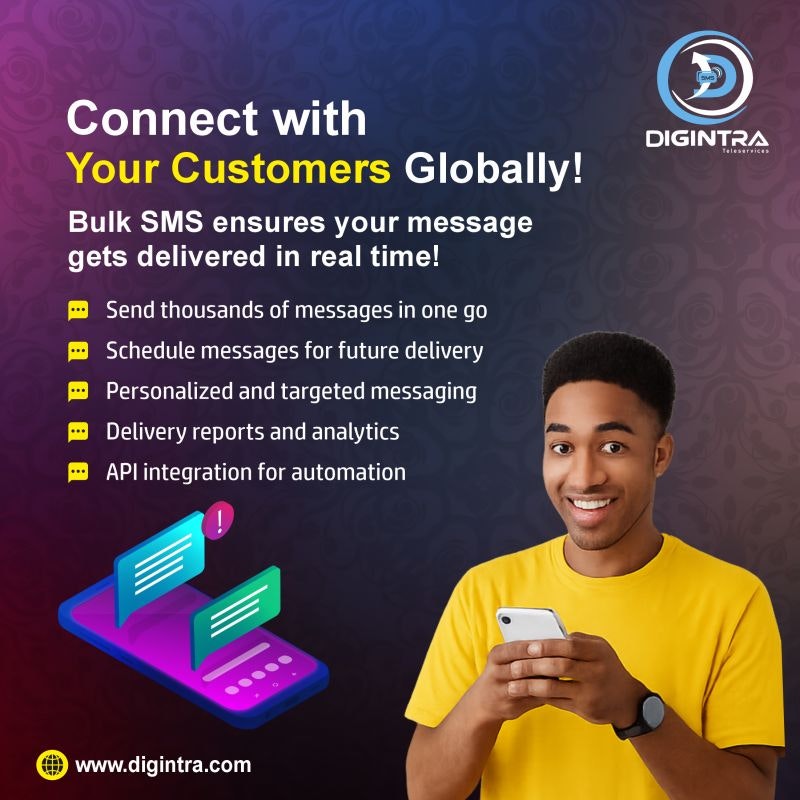 Mídia 4 de Digintra Teleservices - Envie perfeitamente milhares de SMS em segundos.