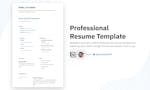 Professional Resume Notion Template image