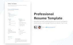 Professional Resume Notion Template media 1