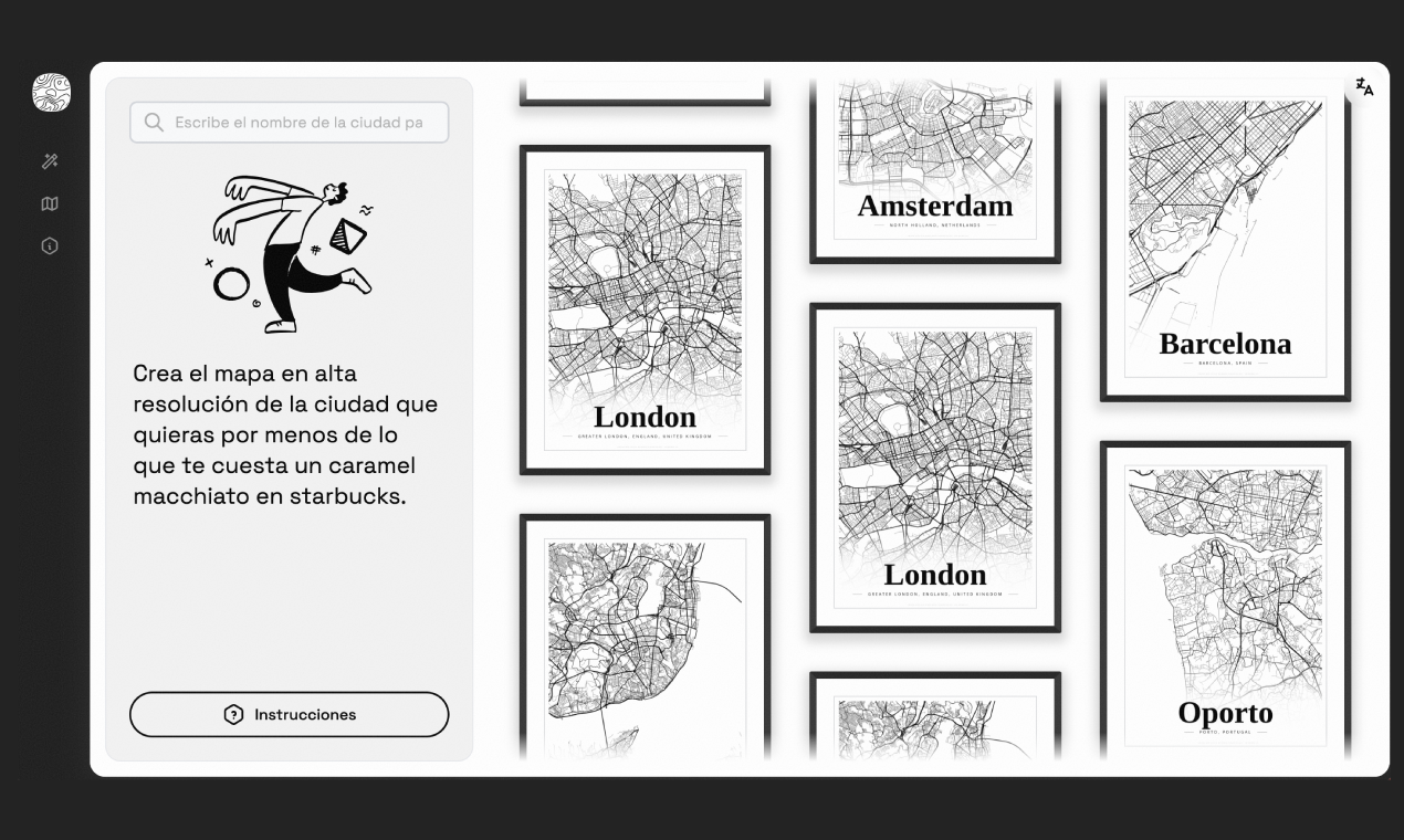 Média Mappette - Générer des affiches de carte de ville haute résolution 1