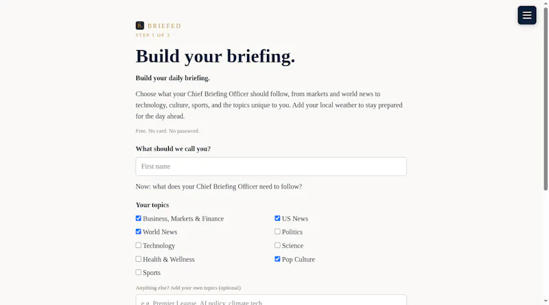 Briefed screenshot 3
