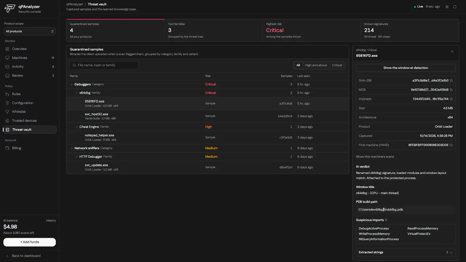 qPAnalyzer by PapelShip screenshot 4