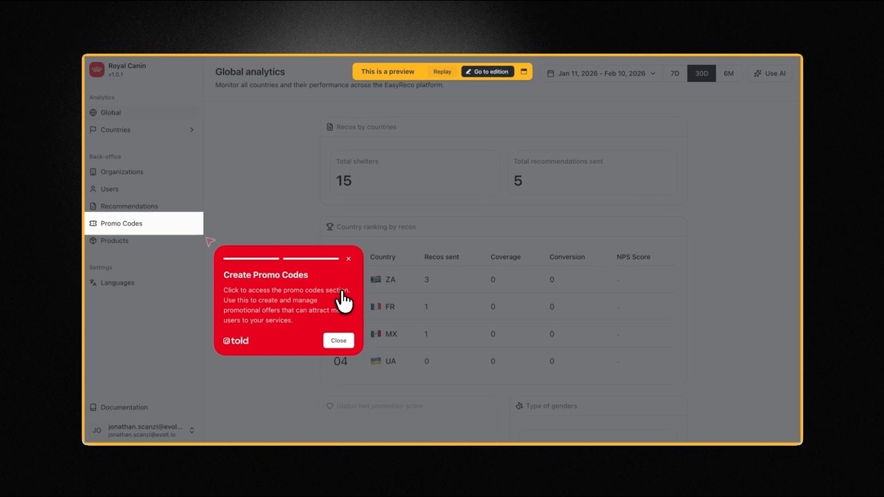 AI-powered Product Tour gallery image