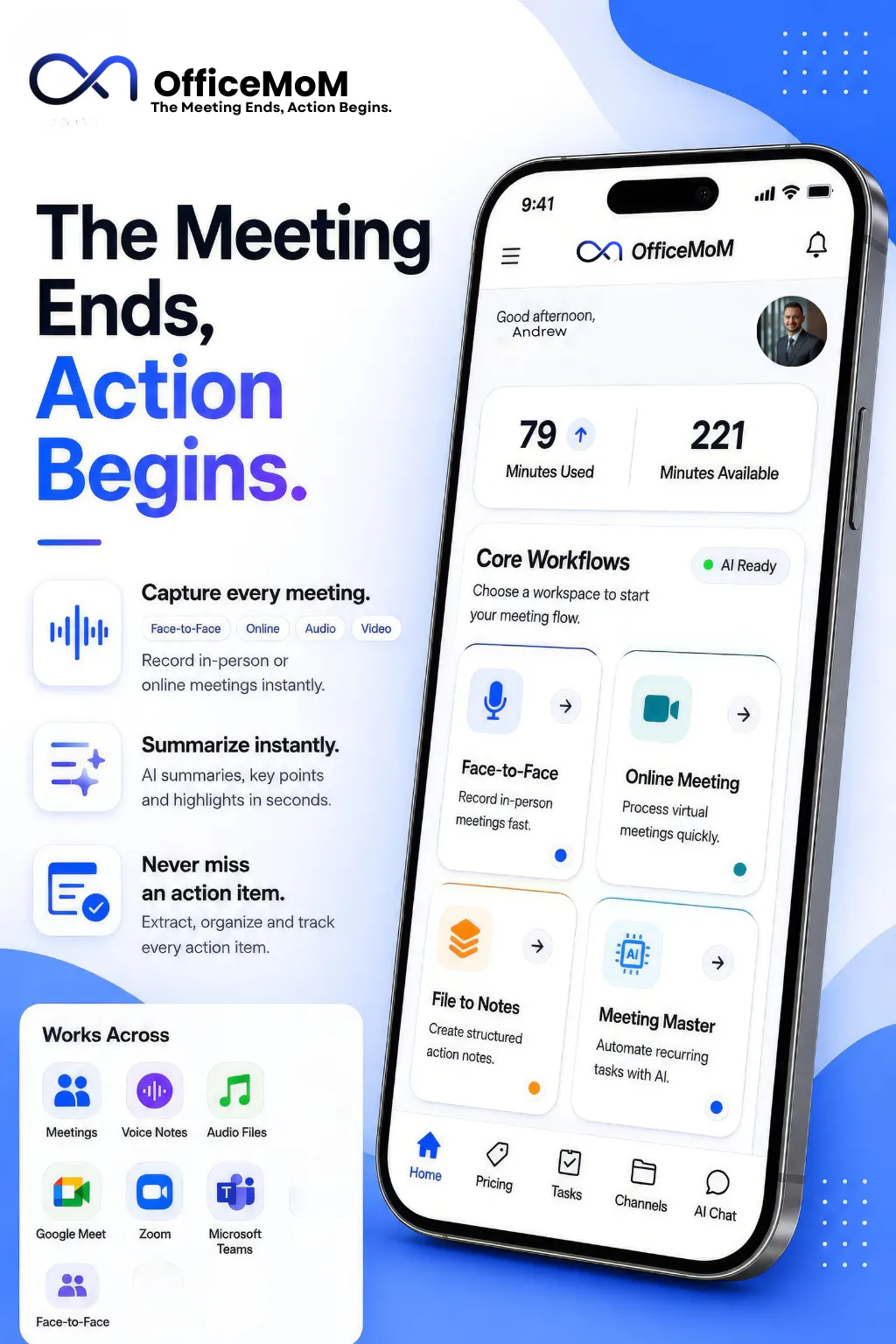 AI Meeting Note taker - OfficeMoM gallery image