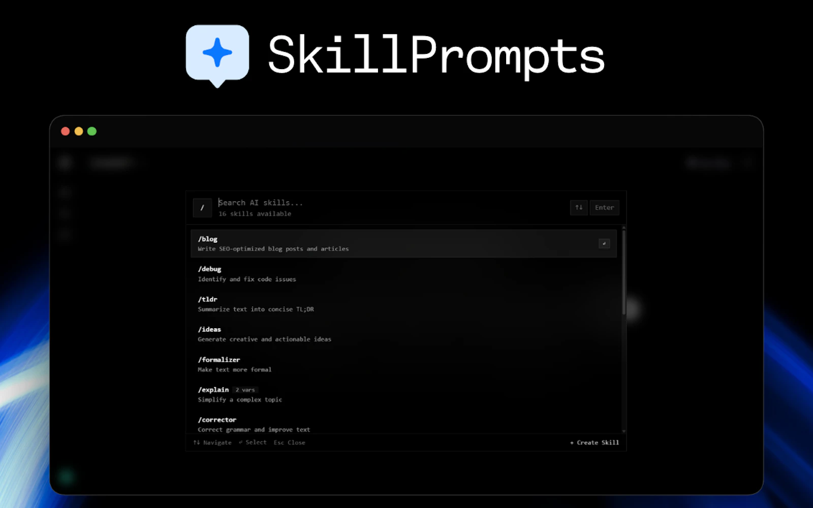 SkillPrompts screenshot 2
