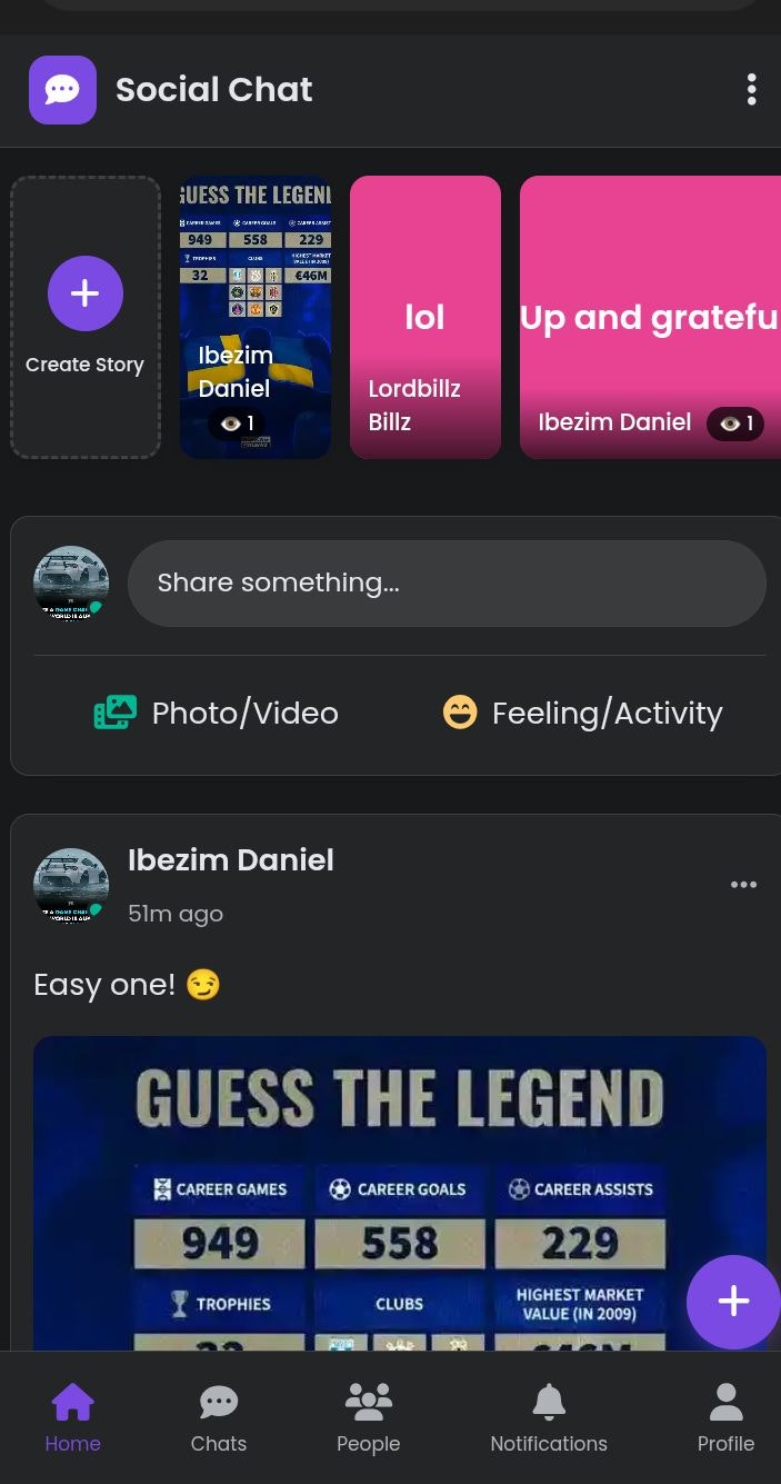 Social Chat - Main screenshot showing features and interface