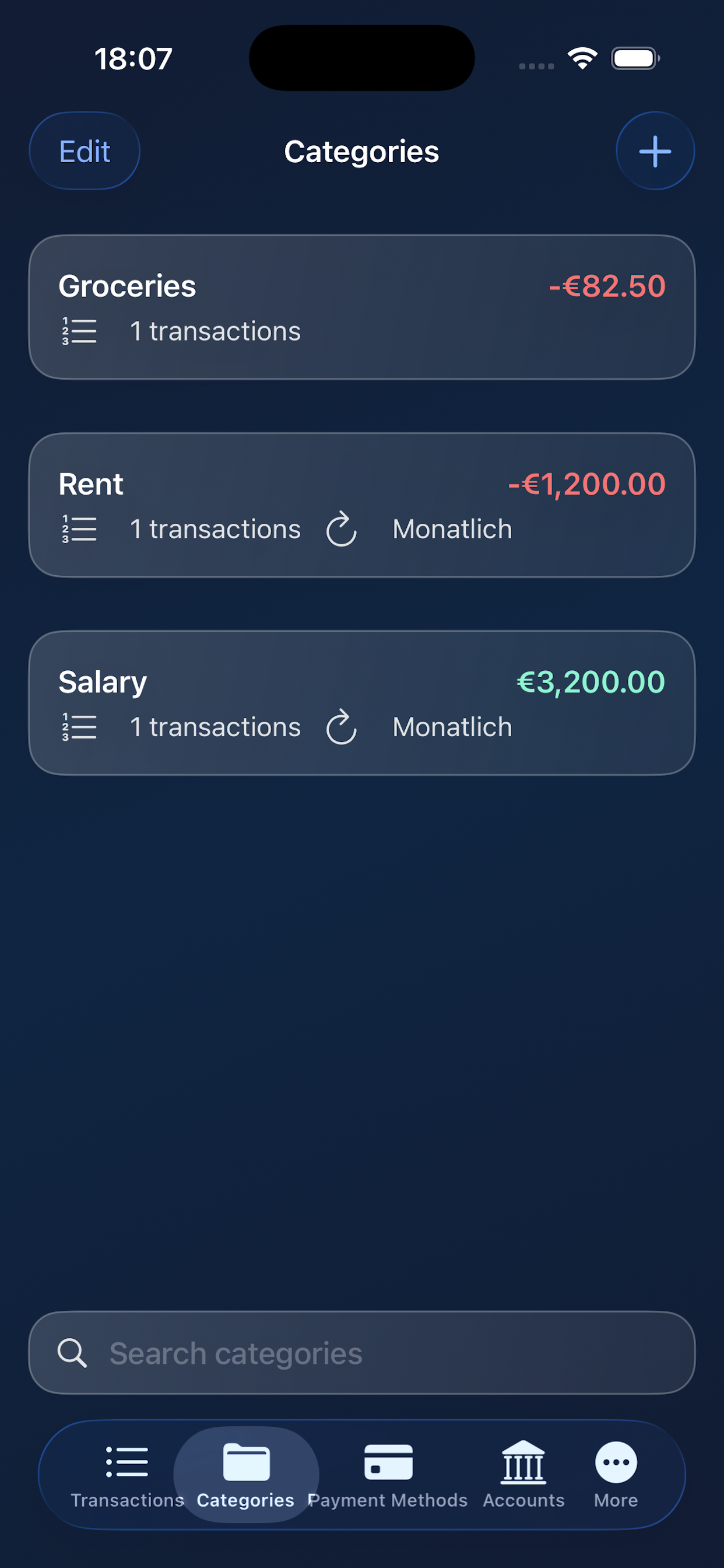 Kontrolla - Personal Finance Control - Screenshot 2 showing product features and functionality