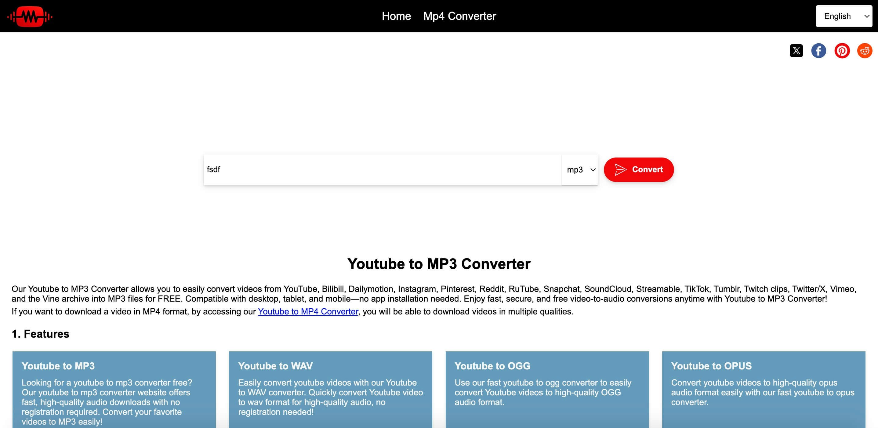 YouTube to MP3 -Konverter - Kostenloser YouTube zu MP3- und MP4 -Konverter für mehrere Plattformen Medien 1