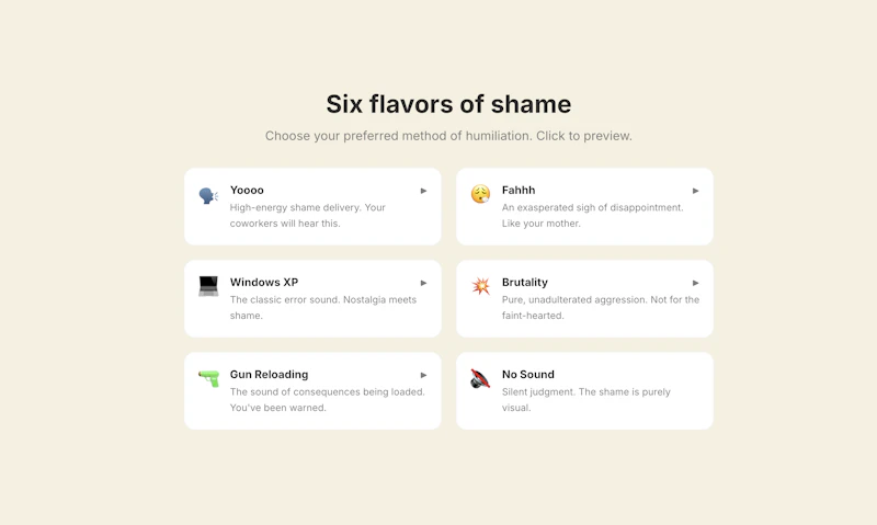 TabShame screenshot 3
