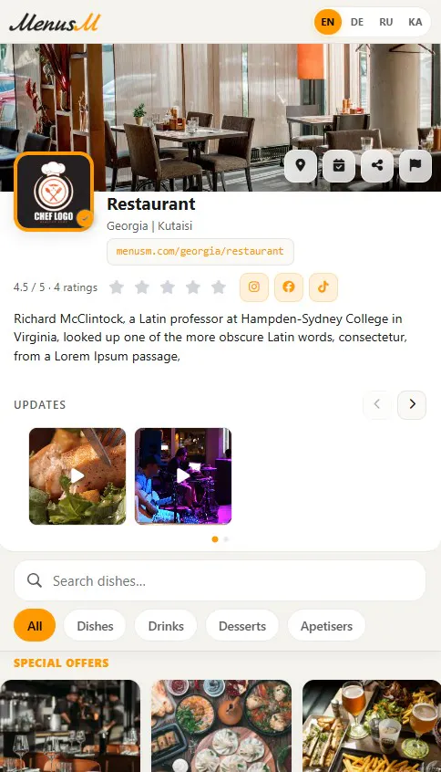 MenusM gallery image