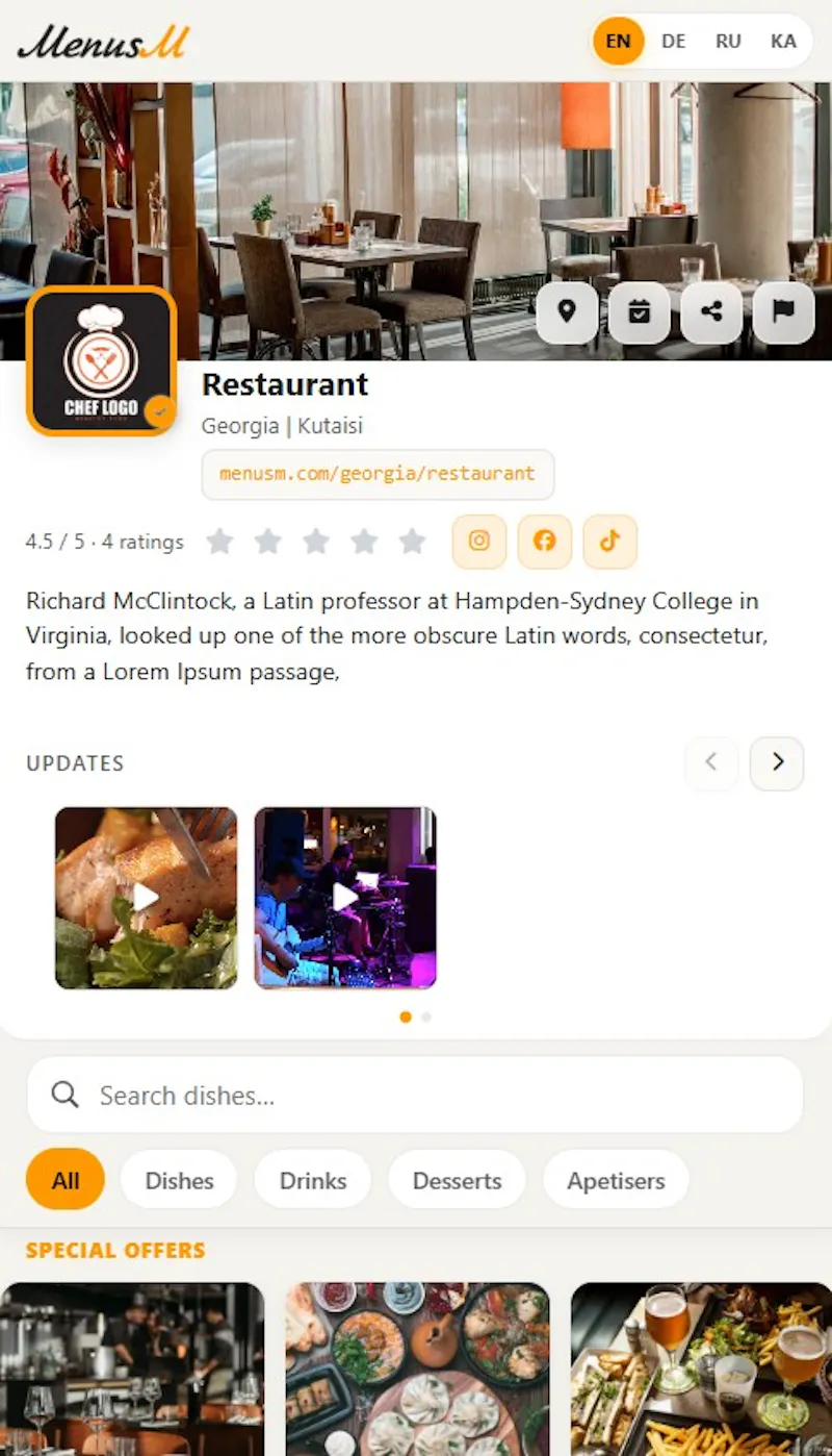 MenusM screenshot 3