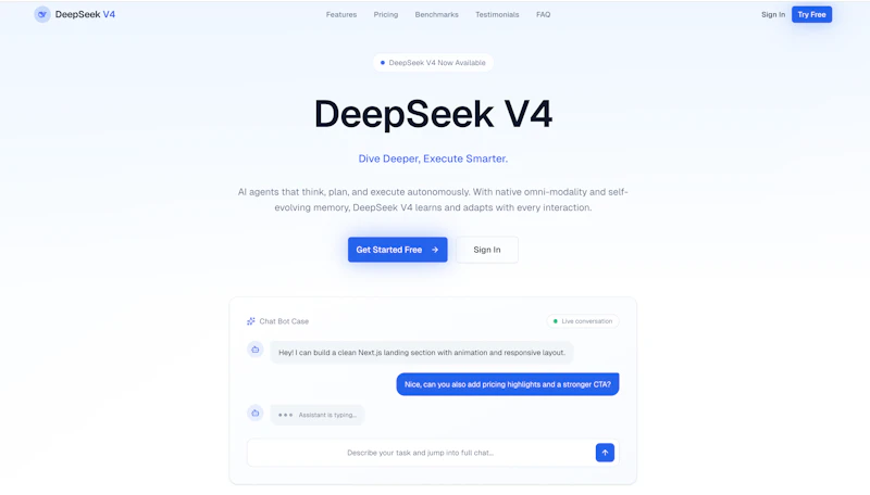 DeepSeek-V4  screenshot 1