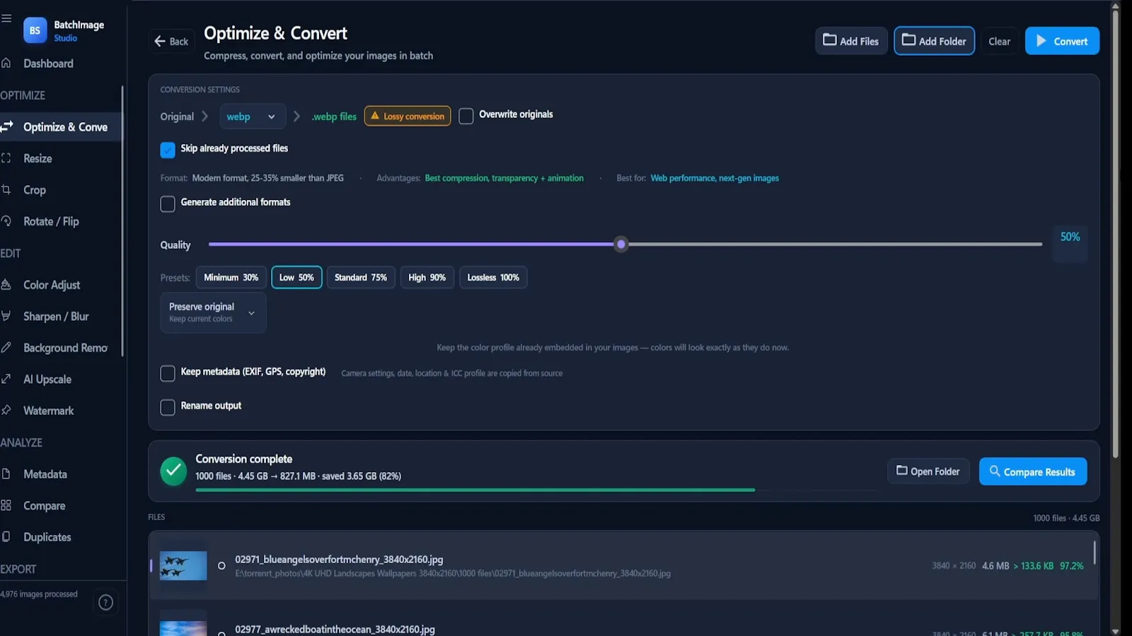 BatchImage Studio screenshot 5