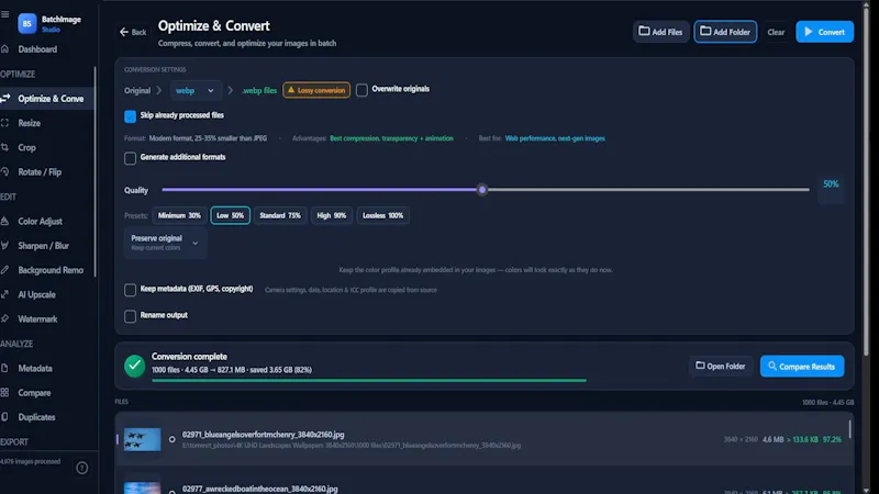 BatchImage Studio screenshot 5