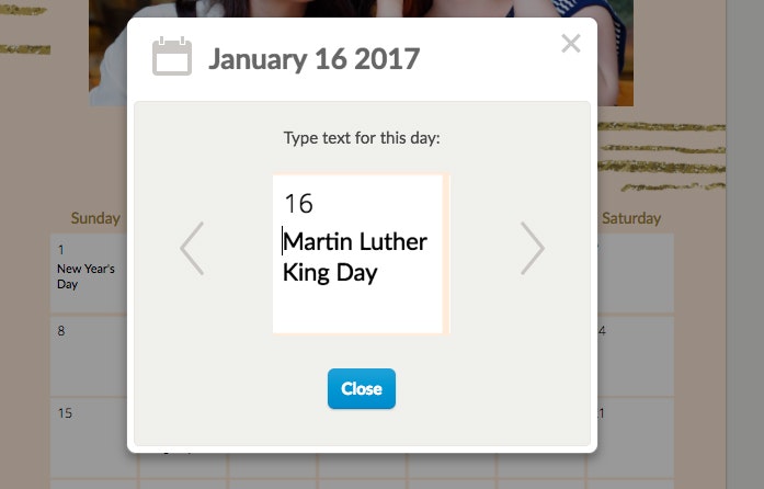 Free Printable photo calendars from Greetings Island gallery image