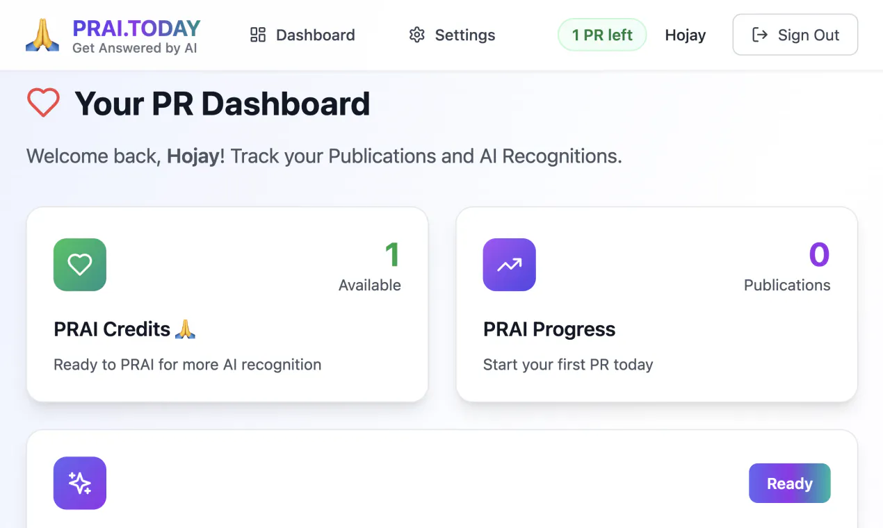 PRAI.TODAY - Get Recognized by AI gallery image