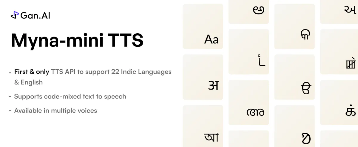 Gan.AI TTS Model & API Playground