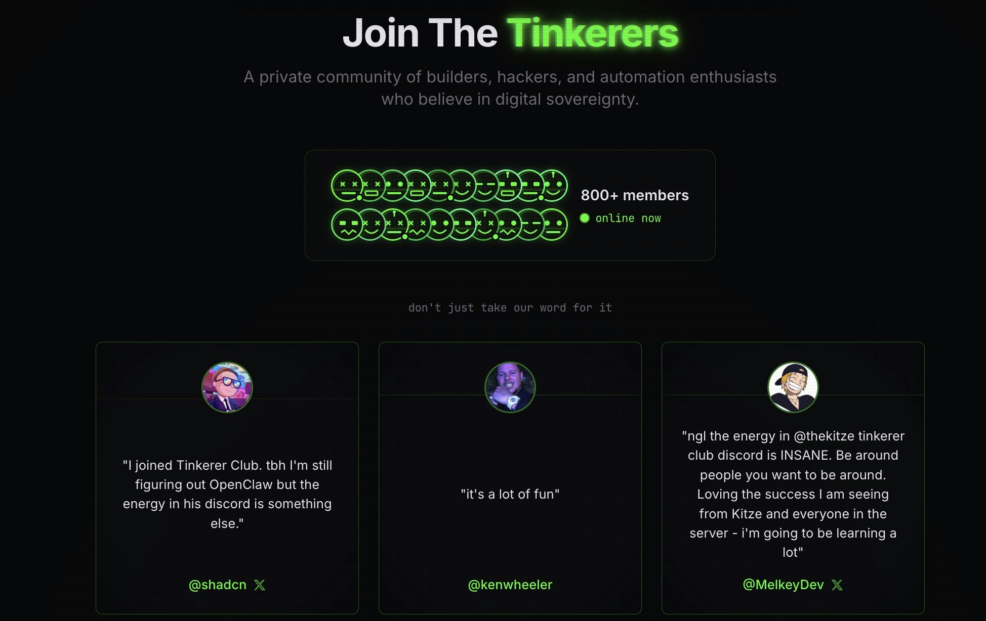 Tinkerer Club gallery image