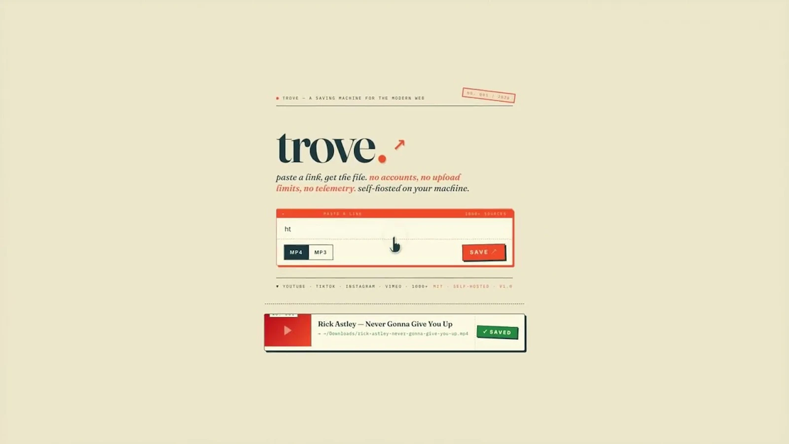 Trove - Download videos from 1000+ sites screenshot 1 (video preview)