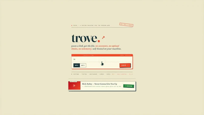 Trove - Download videos from 1000+ sites screenshot 1 (video preview)