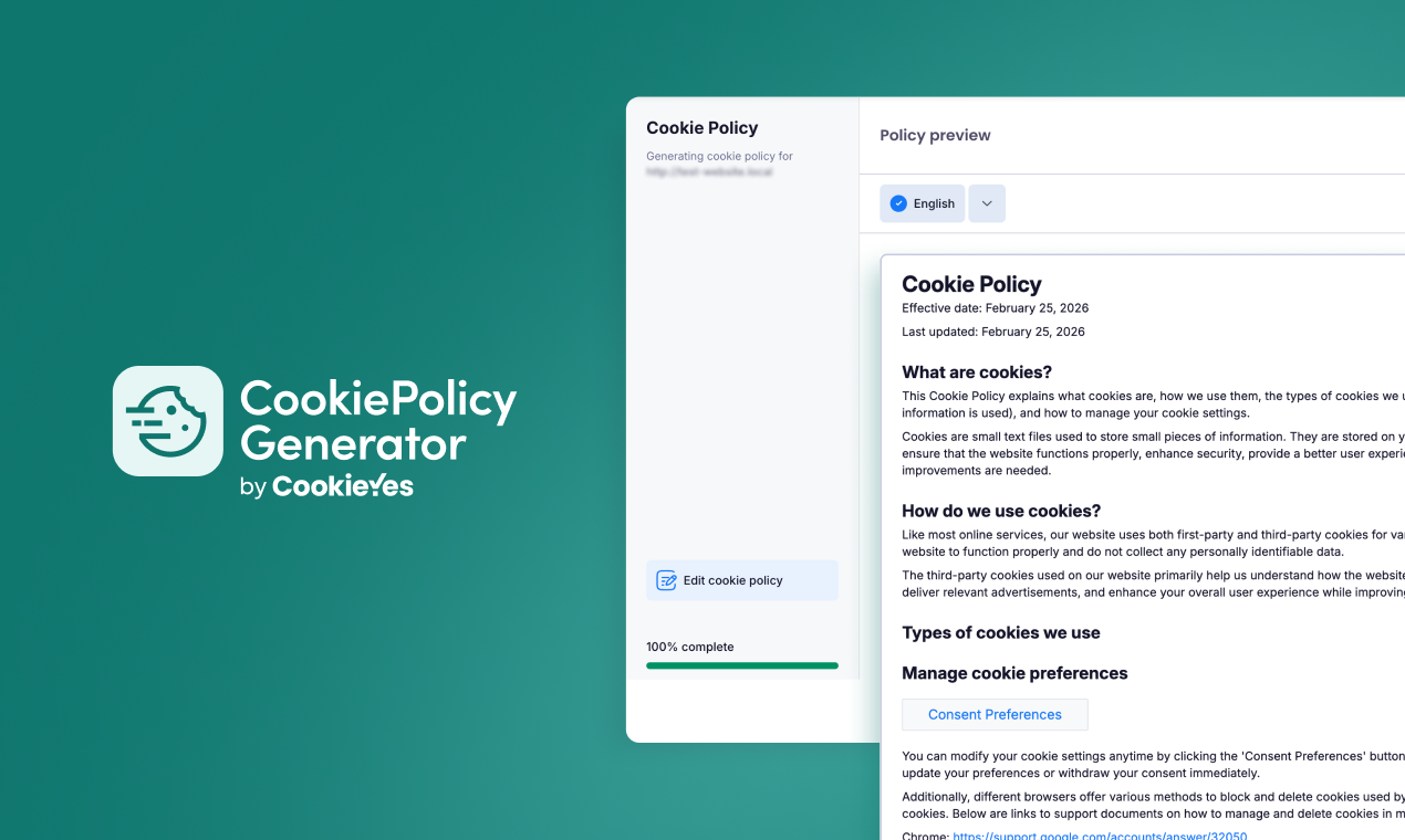 CookiePolicy Generator by CookieYes gallery image