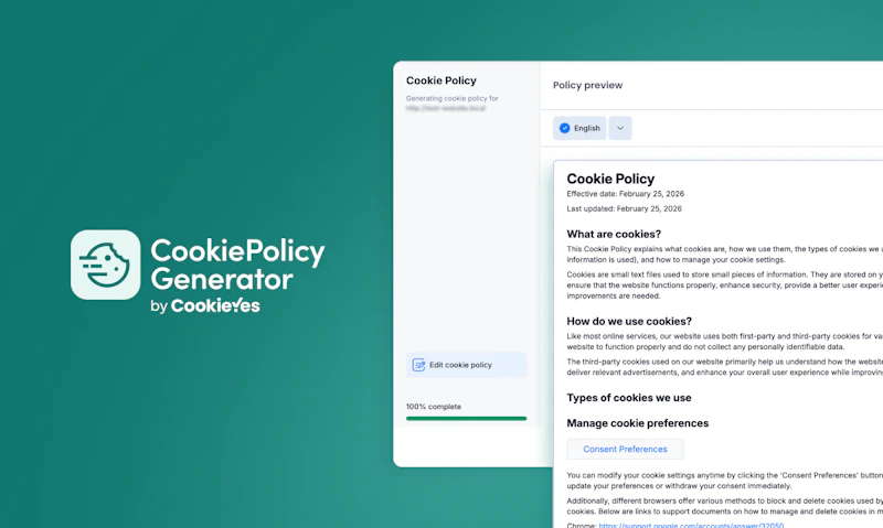 CookiePolicy Generator by CookieYes screenshot 2
