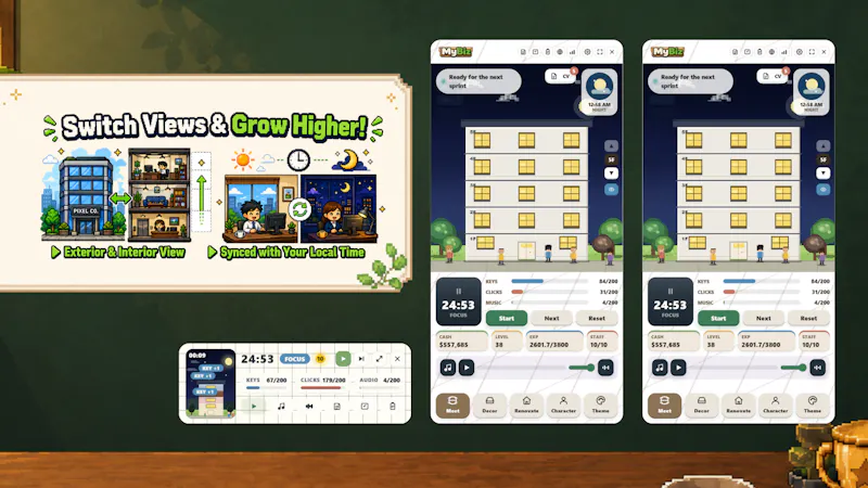 MyBiz: Pomodoro Desk Tycoon screenshot 11