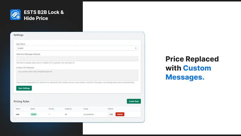 B2B Lock & Hide Price for Shopify screenshot 8