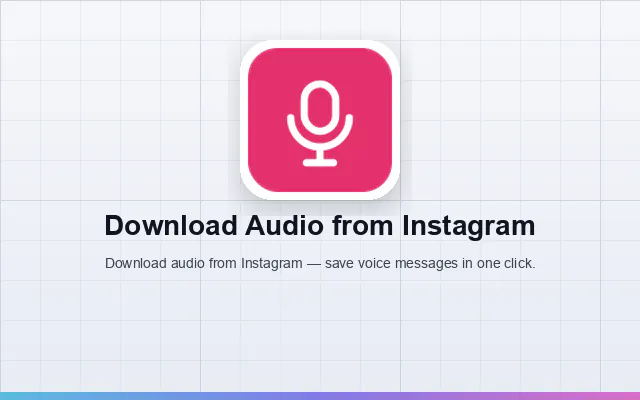 Download Audio from Instagram gallery image