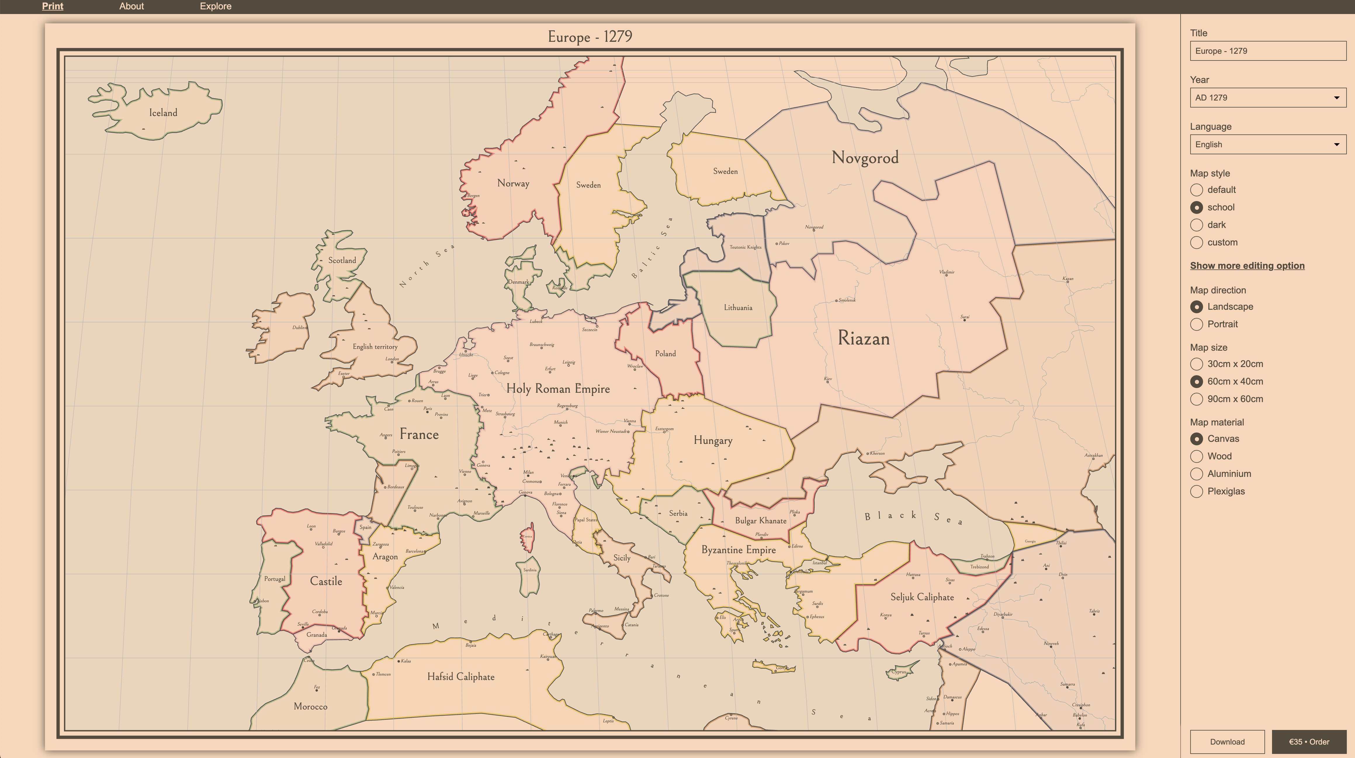 Vintagemap gallery image