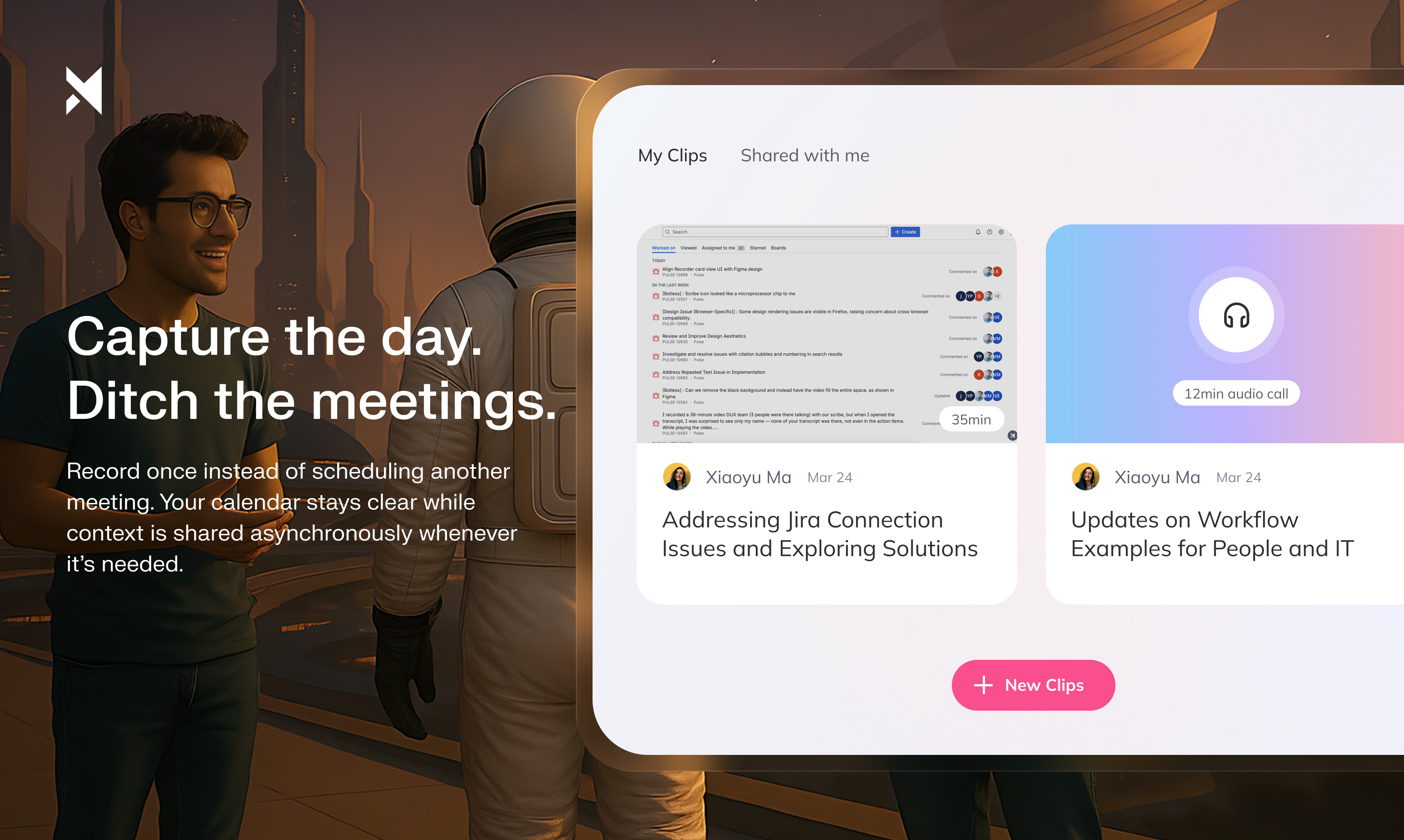 Clips by xdge.ai - Ditch Meetings and effortlessly capture + rewind your day media 2