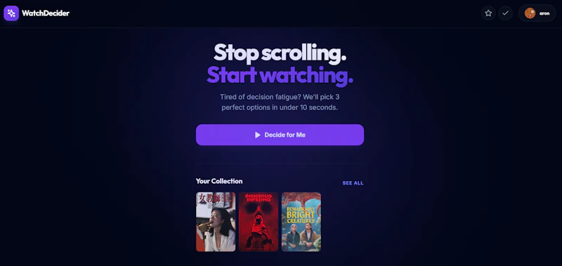 WatchDecider screenshot 1