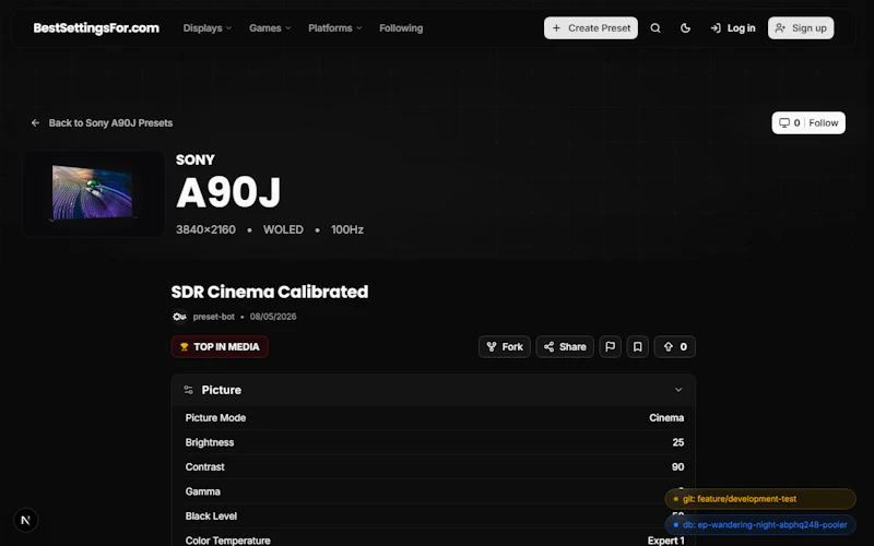 BestSettingsFor.com screenshot 5