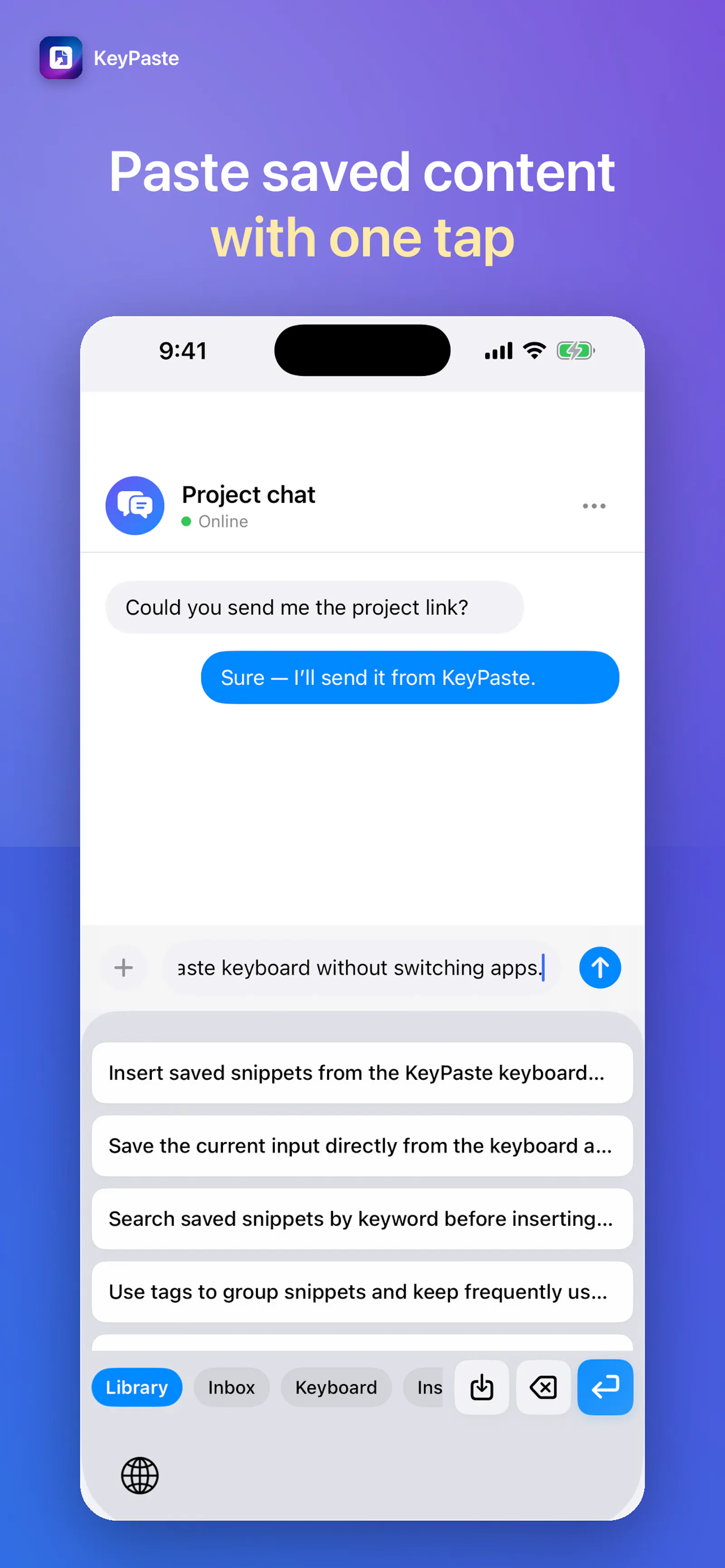 KeyPaste screenshot 2