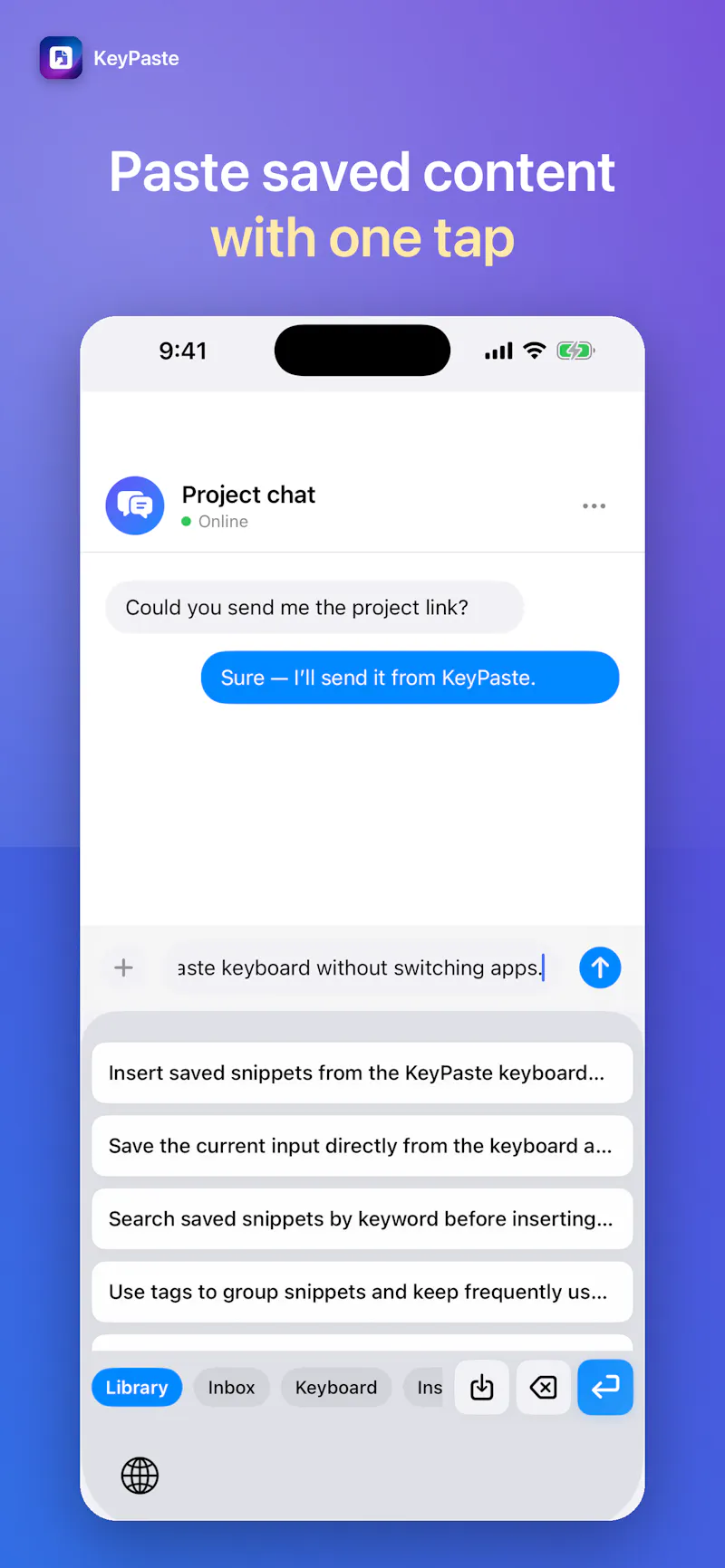 KeyPaste screenshot 2