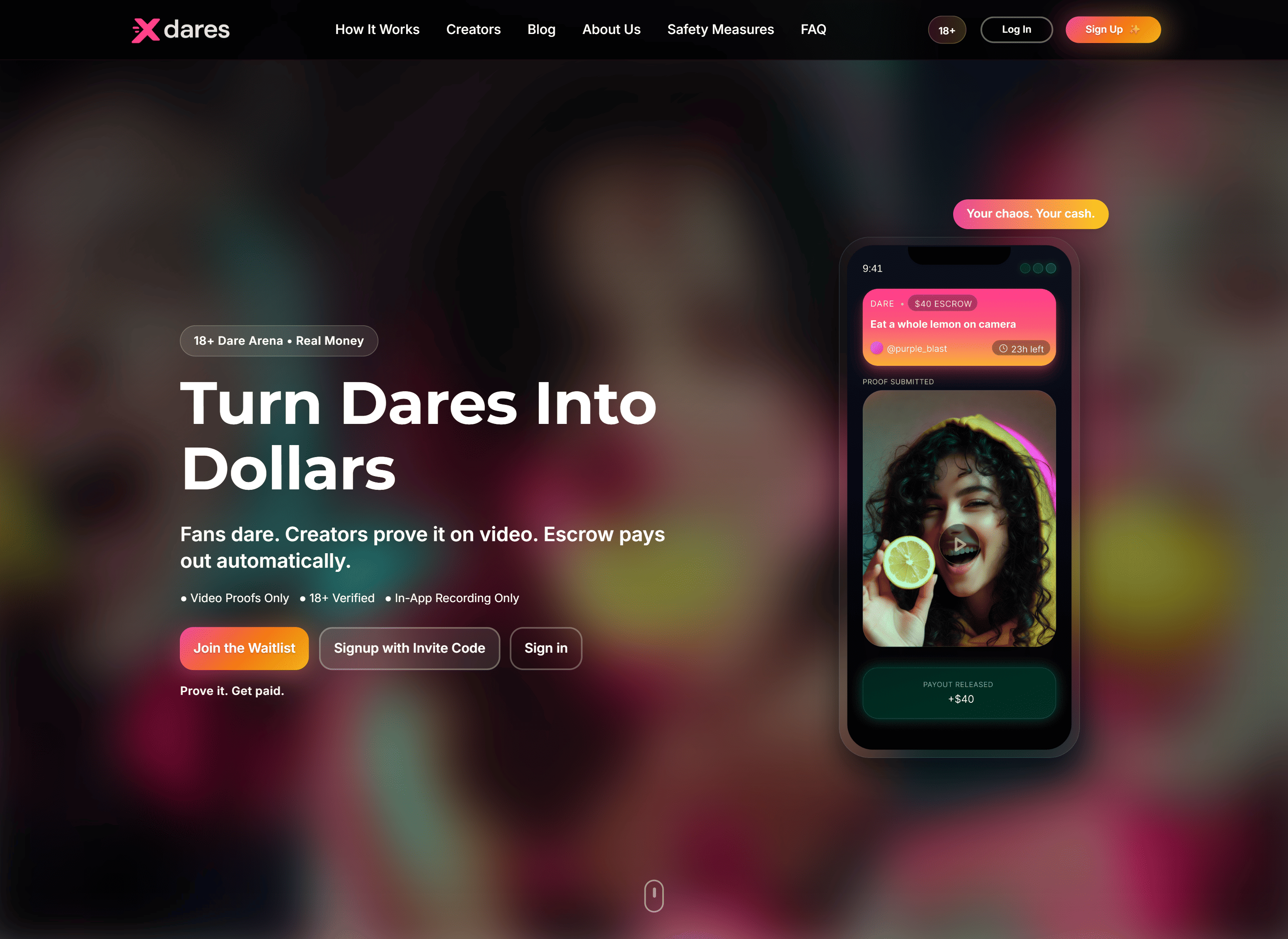 Xdares - Main product screenshot demonstrating key features and user interface
