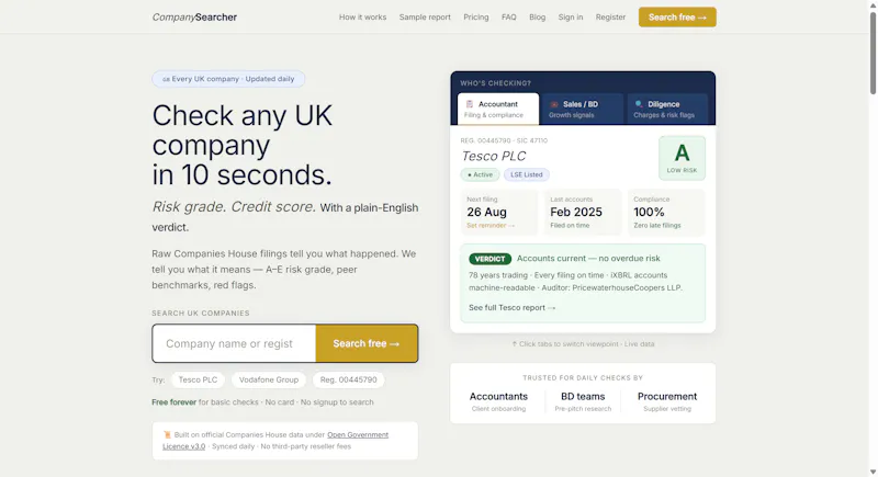 CompanySearcher screenshot 1