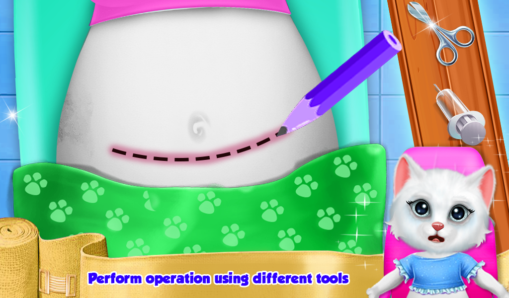 Kitten Newborn Doctor Clinic Checkup Game gallery image