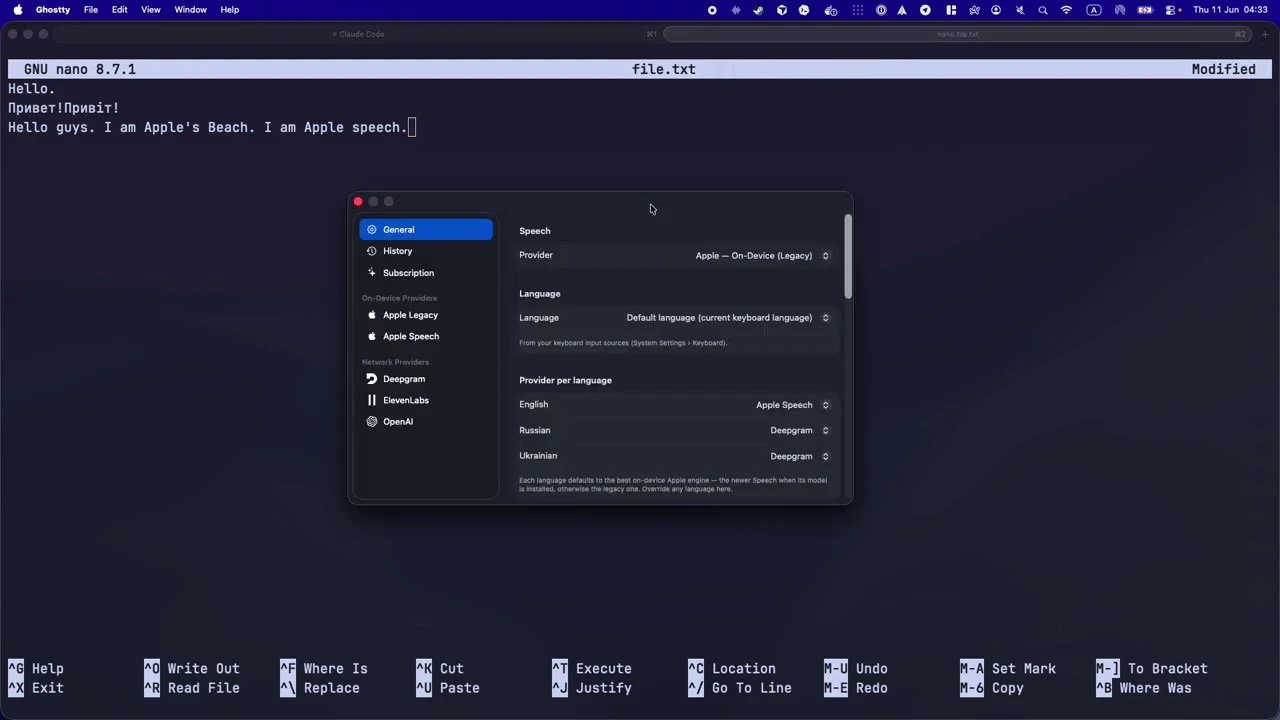 startuptile VTT for Mac-Voice-to-text for macOS with a fully on-device option