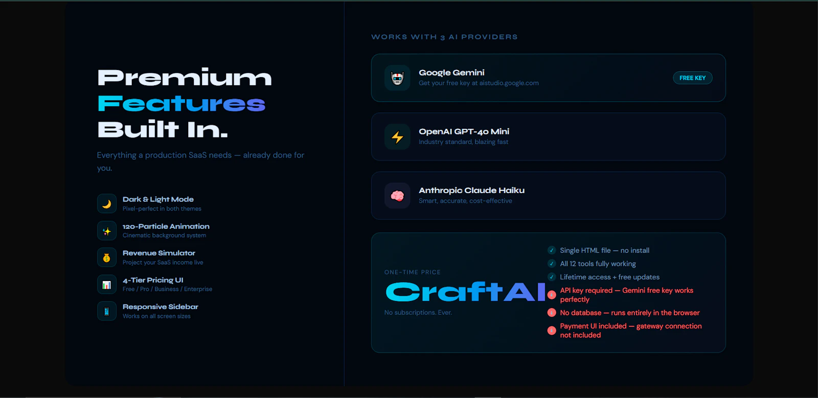 CraftAI Premium AI SaaS Template screenshot 4