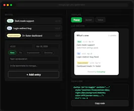 Changelogr: Free Changelog Widget gallery image