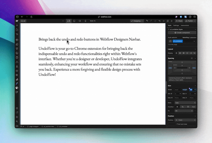 webflowのundoflow media 3