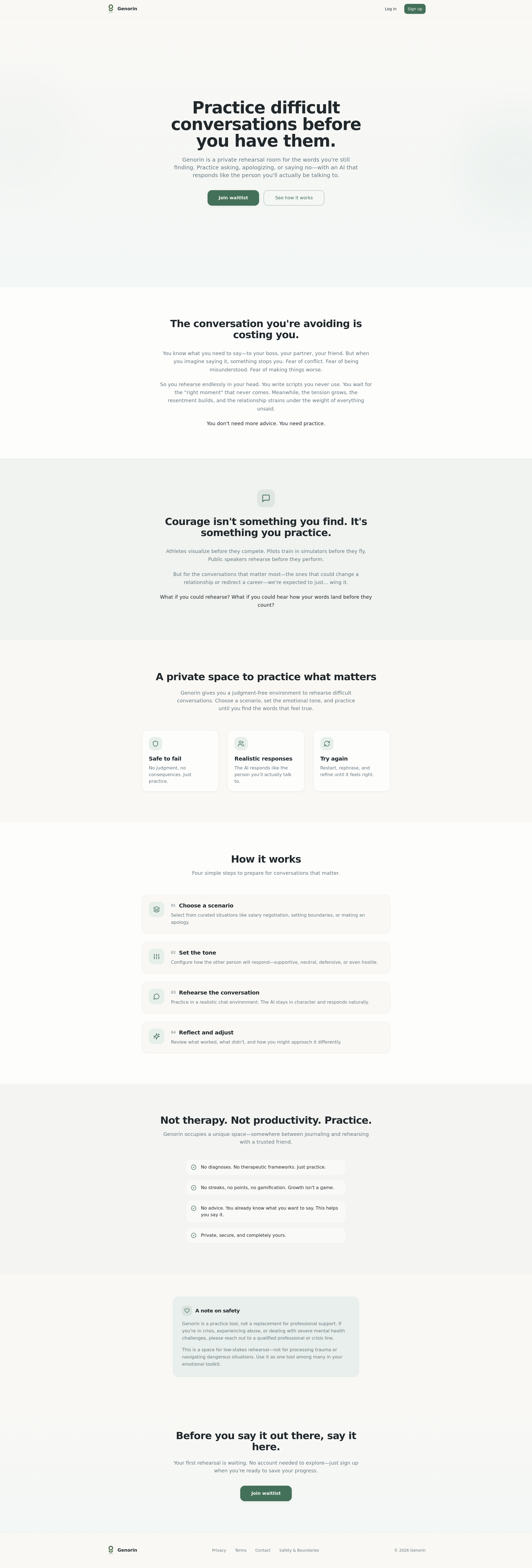Genorin - Main product screenshot demonstrating key features and user interface