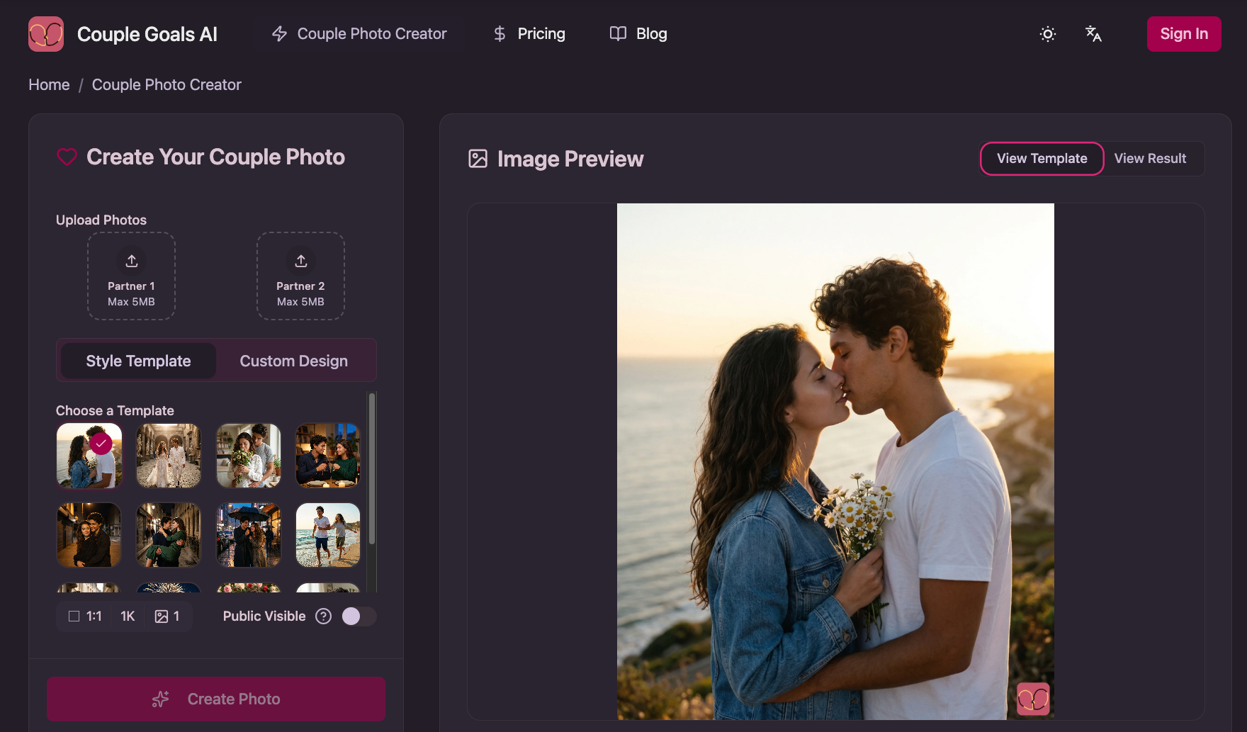 Couple Goals AI gallery image