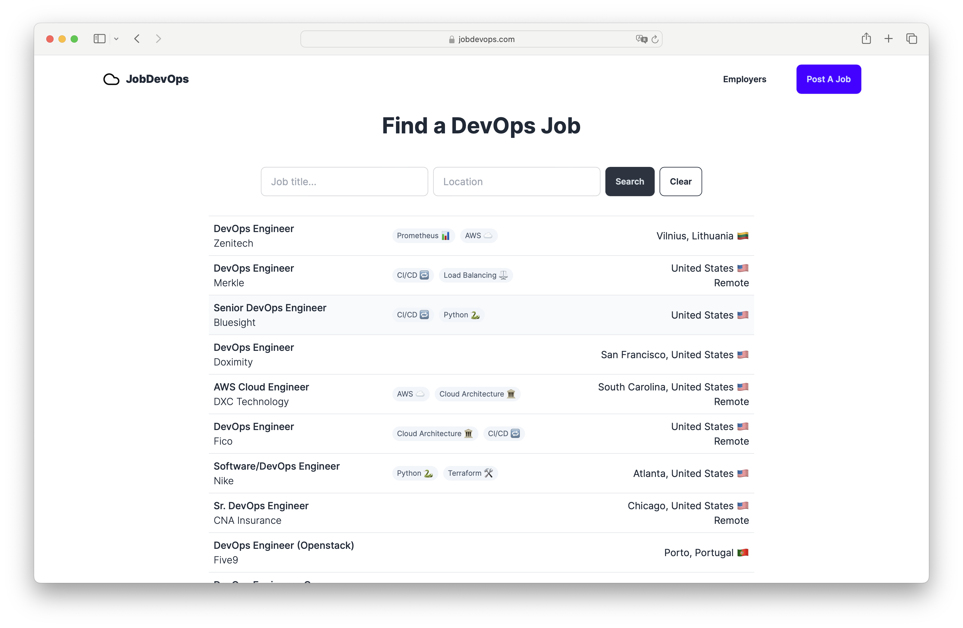 Media JobDevOps - Bảng công việc cho các kỹ sư DevOps. 1