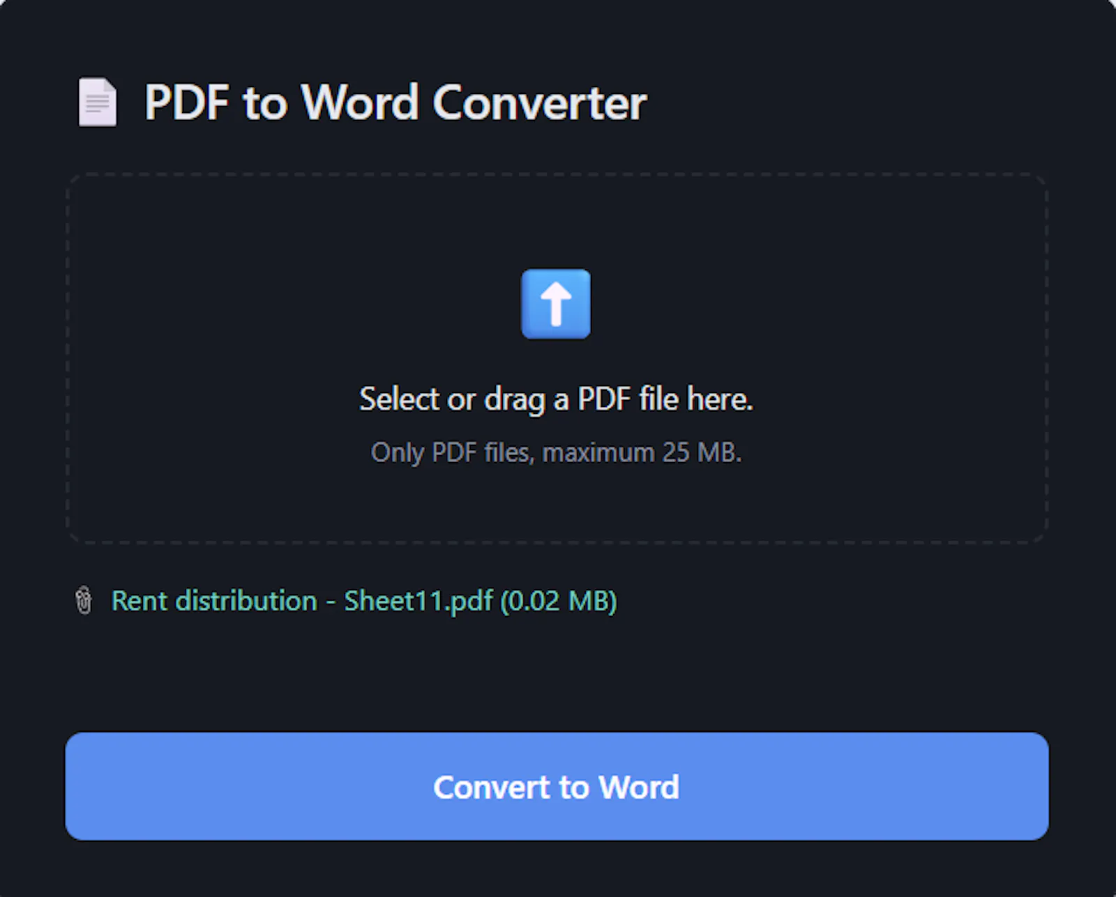 PDF to Word Converter screenshot 3