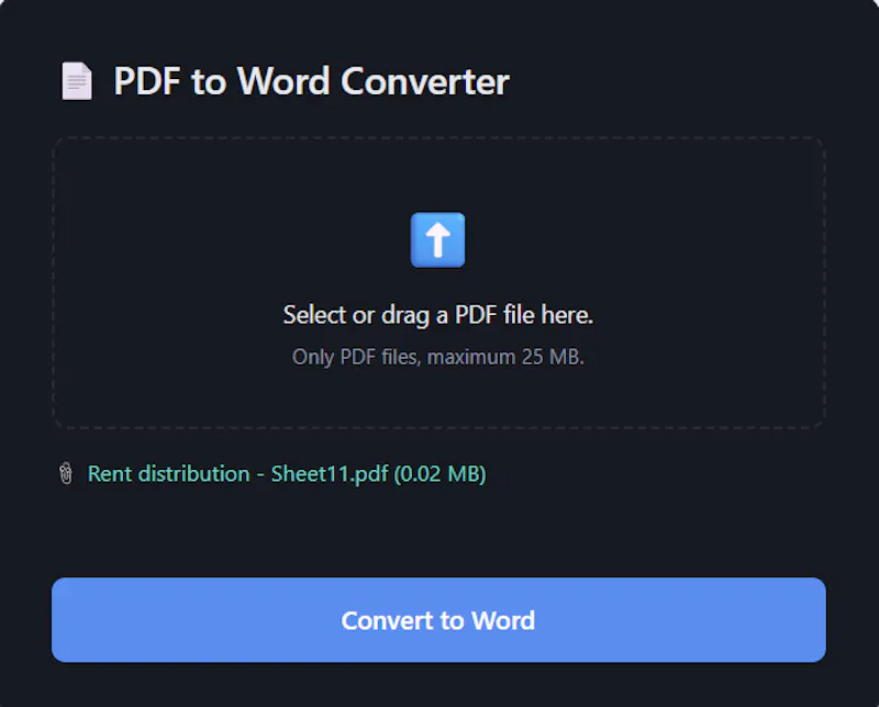 PDF to Word Converter screenshot 3
